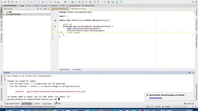 Working with git in Android Studio using Github - PART 2 смотреть онлайн