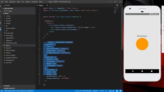 React Native Create Custom Circle Shape View смотреть онлайн
