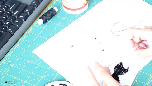 ?Черный кот из фетра - украшение из фетра и бисера своими руками смотреть онлайн