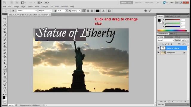Photoshop - Change Font Size смотреть онлайн