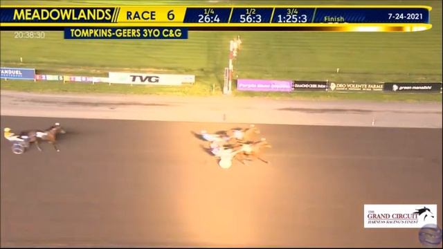Ambassador Hanover & Åke Svanstedt wins Tompkins-Geers 3 YO C&G 1st div. in 1.52,3 at Meadowlands. смотреть онлайн