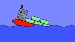 корабль тонет