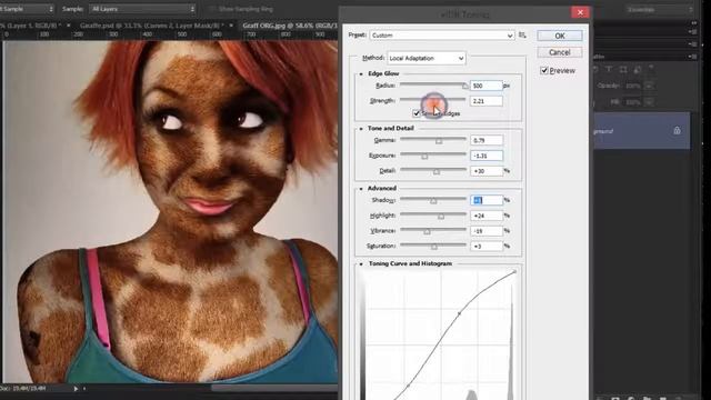 Photoshop Tutorial - Applying Realistic Animal Skin смотреть онлайн