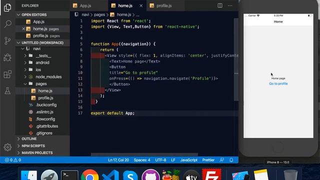 [DEMO] React navigation v5 || React navigation stack || EasyCode Sardar || React navigation tutoria смотреть онлайн