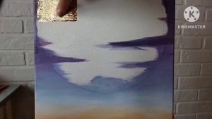 Как нарисовать картину акриловыми красками, интерьерная картина легко, абстрактная картина на холст