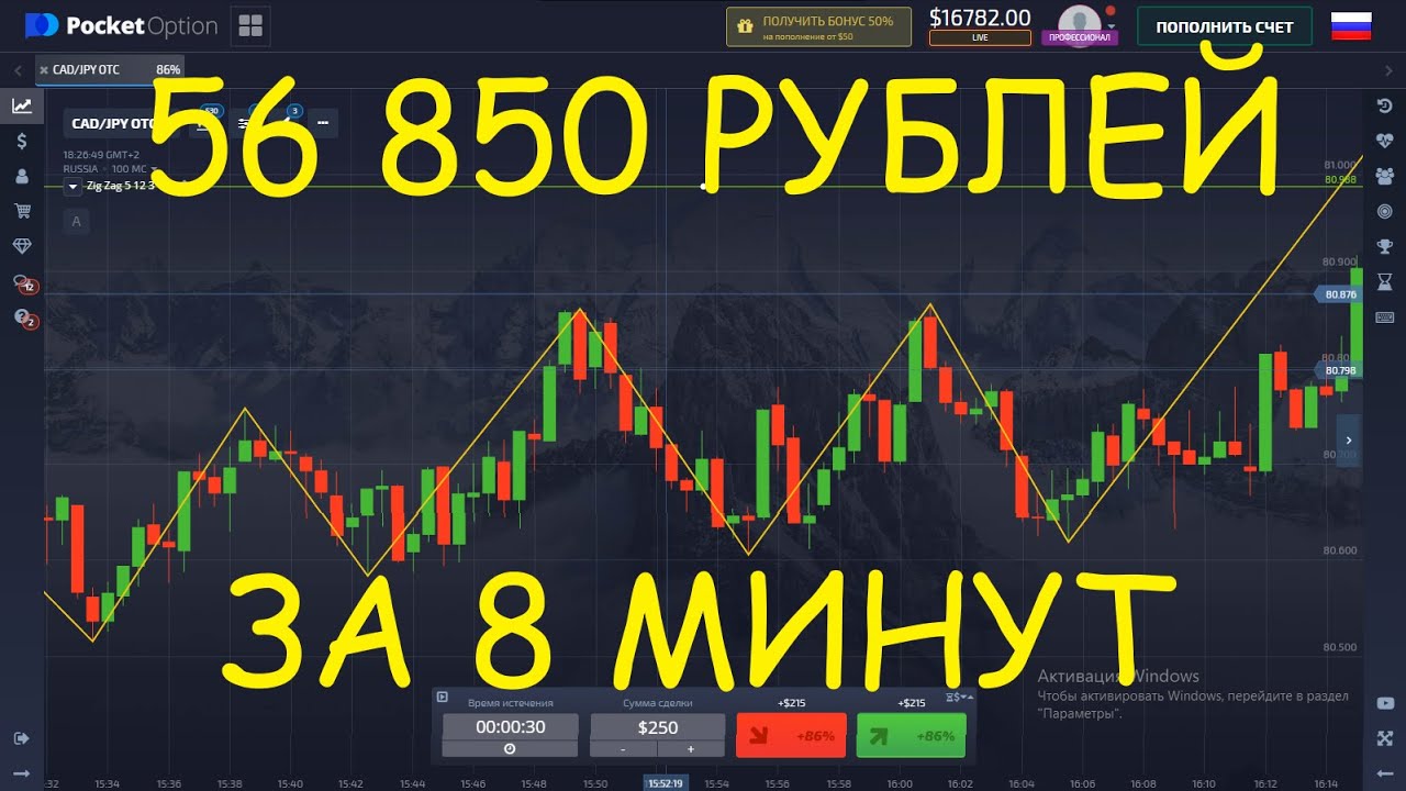 Pocket Option - непростая, но прибыльная торговля