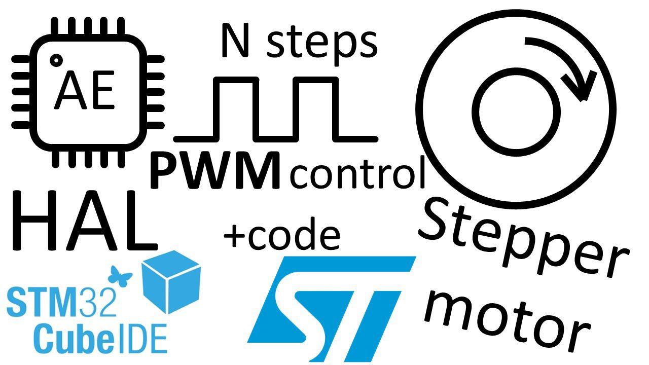 Шаговый двигатель. Управление ШИМ. Stm32 CubeIDE.
