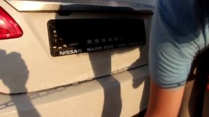 Как установить номер в клубную рамку Nissan Sentra