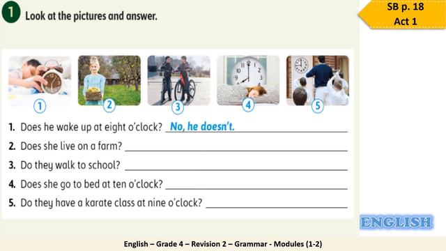 Grade 4 English Revision 2 Grammar Modules 1 2 смотреть онлайн