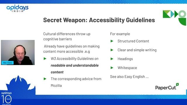 Apidays India 2022 - Writing API documentation for diverse audiences by Alec Clews. смотреть онлайн