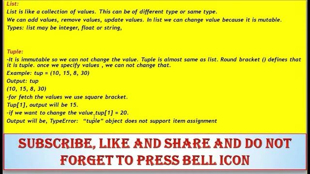 Python Chapter-2(List,Set,Tuple.Comment) смотреть онлайн