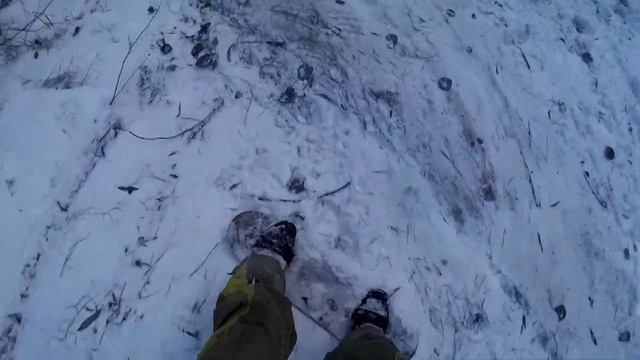 Перший сніг. Горка . Сноуборд, Екшн камера sj4000 тест смотреть онлайн