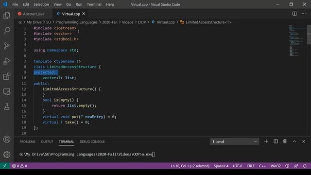Object-Oriented Programming 3: Abstract/Virtual Classes/Methods and Generics смотреть онлайн