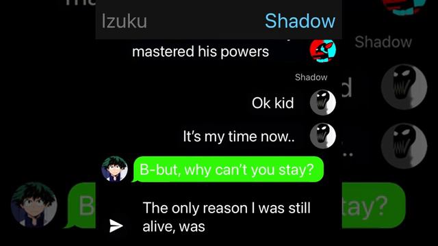 [Texting story] shadow deku(custom au) ep1:getting power смотреть онлайн