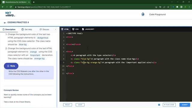 Specificity Practice-1 | Coding Practice 4 | HTML, CSS, Bootstrap | NxtWave | ccbp 4.o смотреть онлайн