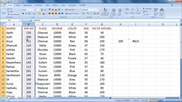 VLOOKUP DETAILED EXPLANATION IN EXCEL WITH SOLUTION FOR ERRORS IN TAMIL смотреть онлайн