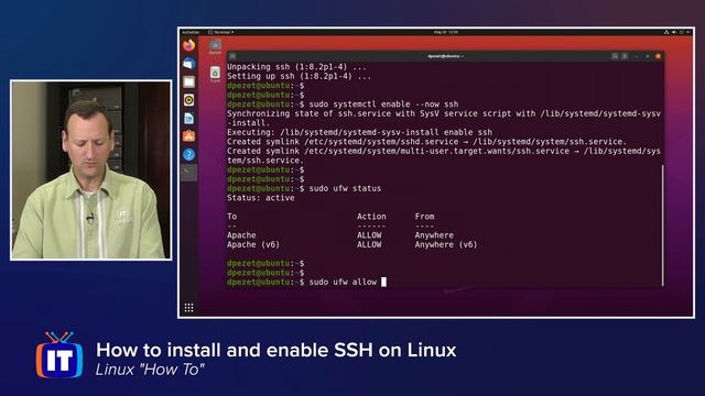 How to install and enable SSH on Linux смотреть онлайн
