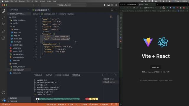 Full Stack Tutorial (2023) Part 1 | React / GraphQL / MongoDB смотреть онлайн