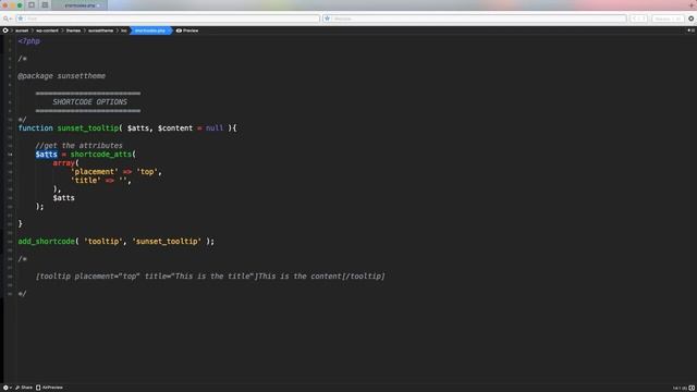 Part 41 - WordPress Theme Development - Create a Custom Tooltip Shortcode смотреть онлайн