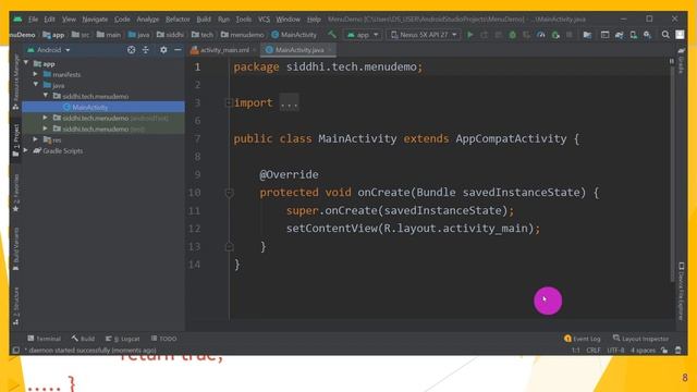 Lecture 28: Android Menus like Options, Context and Popup Menu смотреть онлайн