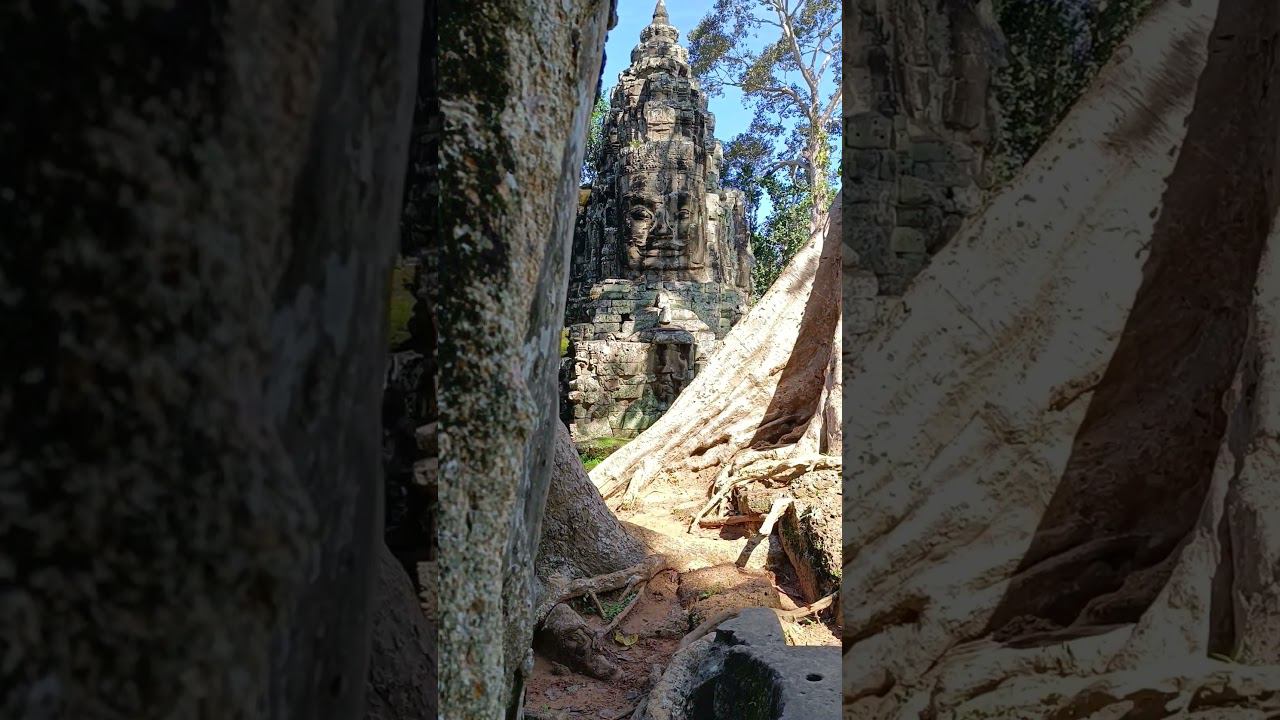 Огромные лики божества встречают каждого входящего. #Ангкор_тхом #камбоджа смотреть онлайн