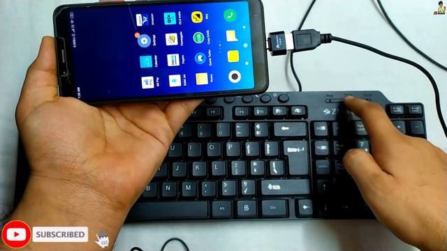 How to Connect Zebronics ZEB KM2100 Keyboard with Phone By OTG | फोन में कीबोर्ड कैसे चलाएं | смотреть онлайн