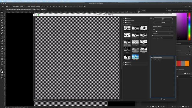 How to Create the Dotted Halftone Pattern Effect in Photoshop CC смотреть онлайн