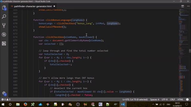 JavaScript Pathfinder Part 5 Class Preparation (Character Generation Step 3) смотреть онлайн
