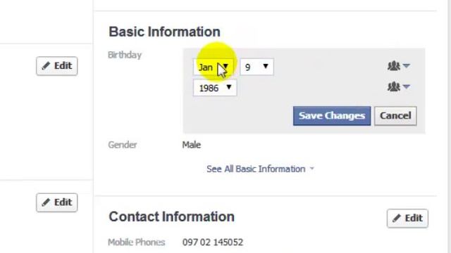 How to hide birthday on facebook смотреть онлайн