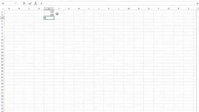 Дроби в Excel смотреть онлайн