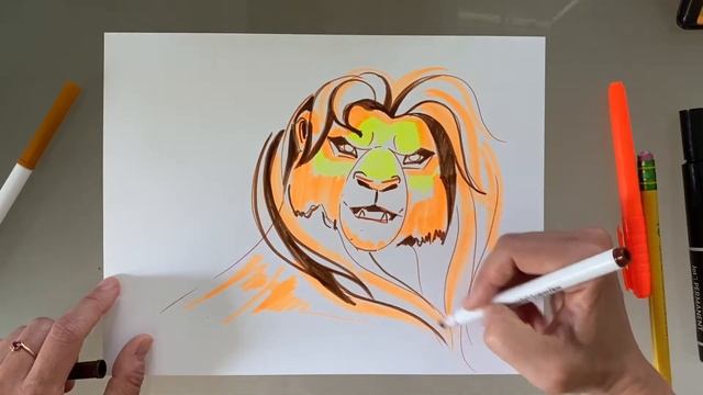 How to draw Mufasa, LION KING | Рисуем Король Лев , Муфаса | Simple drawing | Disney heroes смотреть онлайн