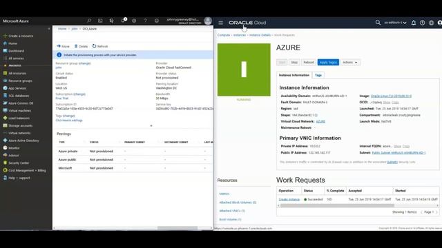 Oracle OCI: Interconnect with Microsoft Azure смотреть онлайн