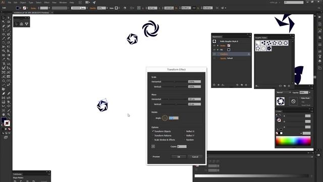Как быстро рисовать «крутящиеся логотипы» в Adobe Illustrator смотреть онлайн