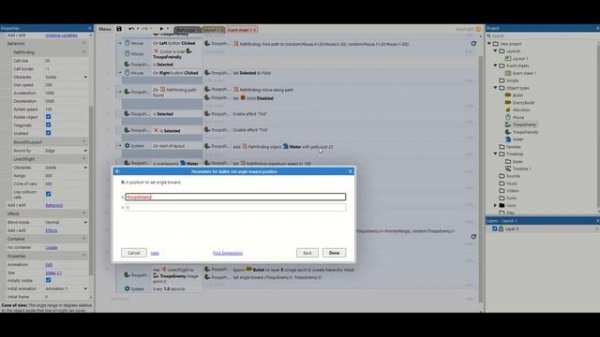 Construct 3: RTS Pt2 shooting, health and enemy AI