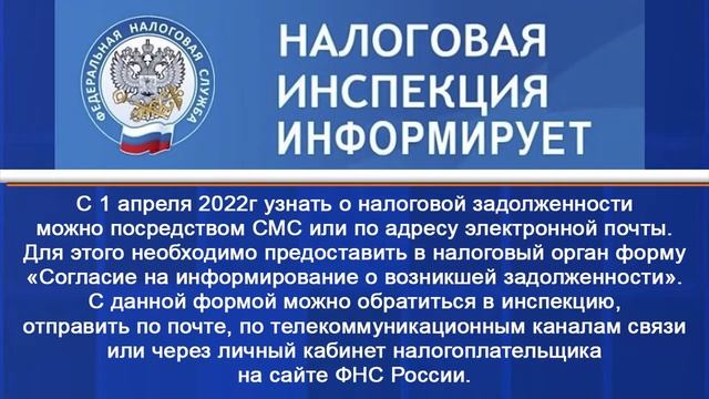 Информация налоговой службы смотреть онлайн