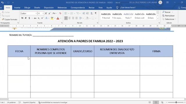 Registro de atención a padres de familia 2022 - 2023 смотреть онлайн