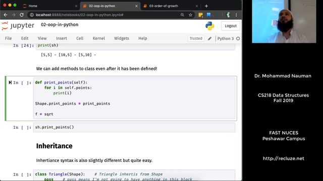 Data Structures with Python 02 - OOP in Python, Order of Growth Basics (Urdu) смотреть онлайн