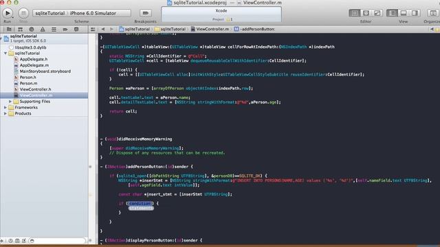 SQLite Tutorial - Add/Display/Delete - Xcode 4.5 смотреть онлайн