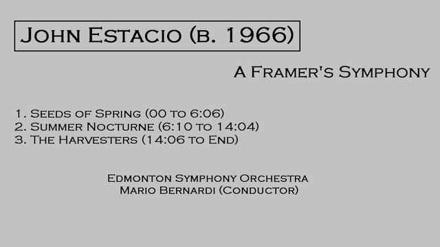 John Estacio (b. 1966) - A Farmer's Symphony смотреть онлайн