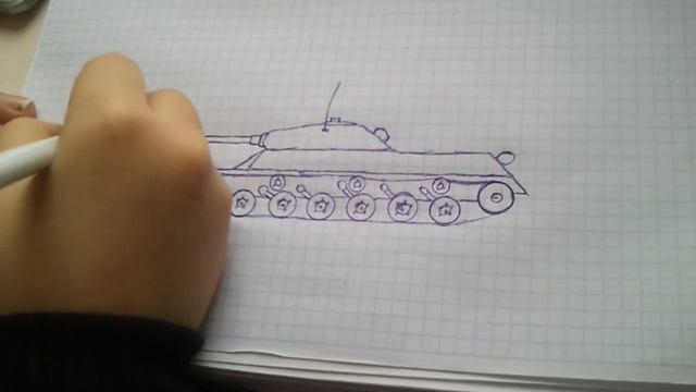 Как нарисовать танк ис3 ручкой. смотреть онлайн