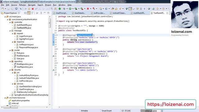 SpringBoot Token Based Authentication Example – JWT + MySQL + Spring JPA + RestAPIs [DEBUG] смотреть онлайн