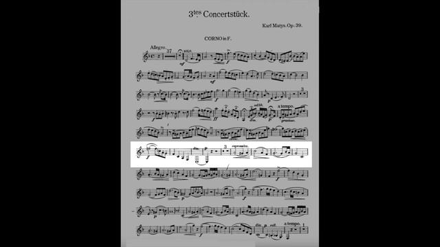 Concertpiece nº 3 for Horn and Piano op. 39 (Karl Matys) 1 Allegro смотреть онлайн