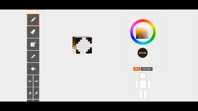 Boy Hair Tutorial For Beginners. Skindex Editor. Minecraft Skins.