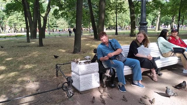 Добрый дядя Мазай , покорми воробушек. смотреть онлайн
