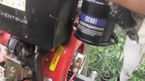 Чистка  воздушного фильтра в мотоблоке кентавр 10л.с.