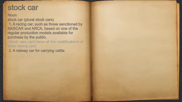 What does stock car mean? смотреть онлайн