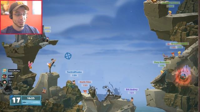 1 HEALTH AND A DREAM! | 4 Games Of Worms Shenanigans! (Worms W.M.D) смотреть онлайн
