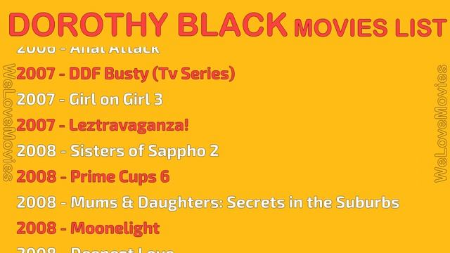 DOROTHY BLACK MOVIES LIST смотреть онлайн