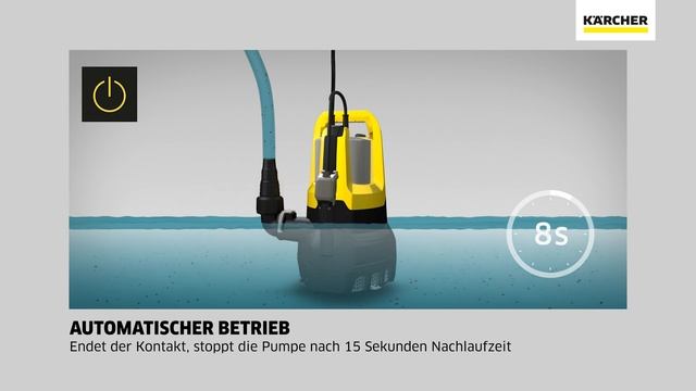 KÄRCHER FLACHSAUGENDE TAUCHPUMPE SP 17.000 FLAT LEVEL SENSOR. смотреть онлайн