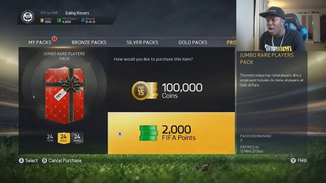 FIFA 15 | INSANE 100,000 COIN PACKS!!!!!!!!!! смотреть онлайн